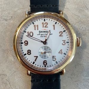 Men’s Shinola white and gold watch 40mm